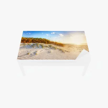 Chapa adhesiva para mesa y escritorio atardecer sobre dunas en Grace Bay, Turks & Caicos – Pixers®