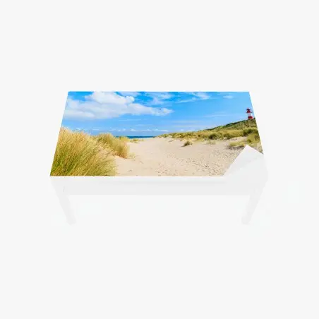 Chapa adhesiva para mesa y escritorio brisa de las dunas de Ellenbogen en Sylt – Pixers®