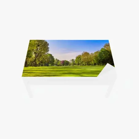 Chapa adhesiva para mesa y escritorio parque verde en calma – Pixers®