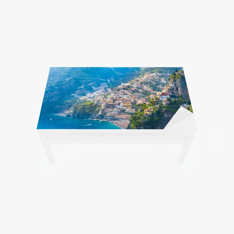 Chapa adhesiva para mesa y escritorio panorámica de Positano en la Costa Amalfitana