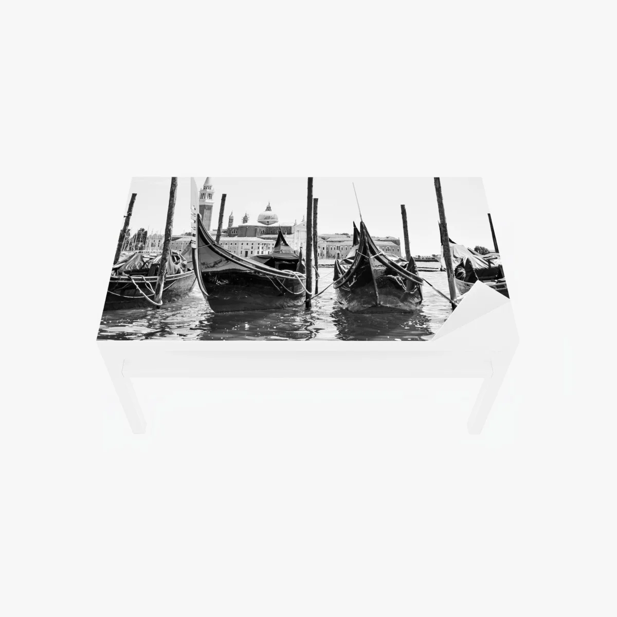 Chapa adhesiva para mesa y escritorio góndolas en Venecia en blanco y negro – Pixers® Chapa adhesiva para mesa y escritorio góndolas en Venecia en blanco y negro – Pixers®