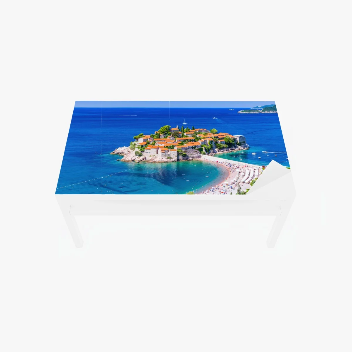 Chapa adhesiva para mesa y escritorio vistas de Sveti Stefan, Montenegro – Pixers® Chapa adhesiva para mesa y escritorio vistas de Sveti Stefan, Montenegro – Pixers®
