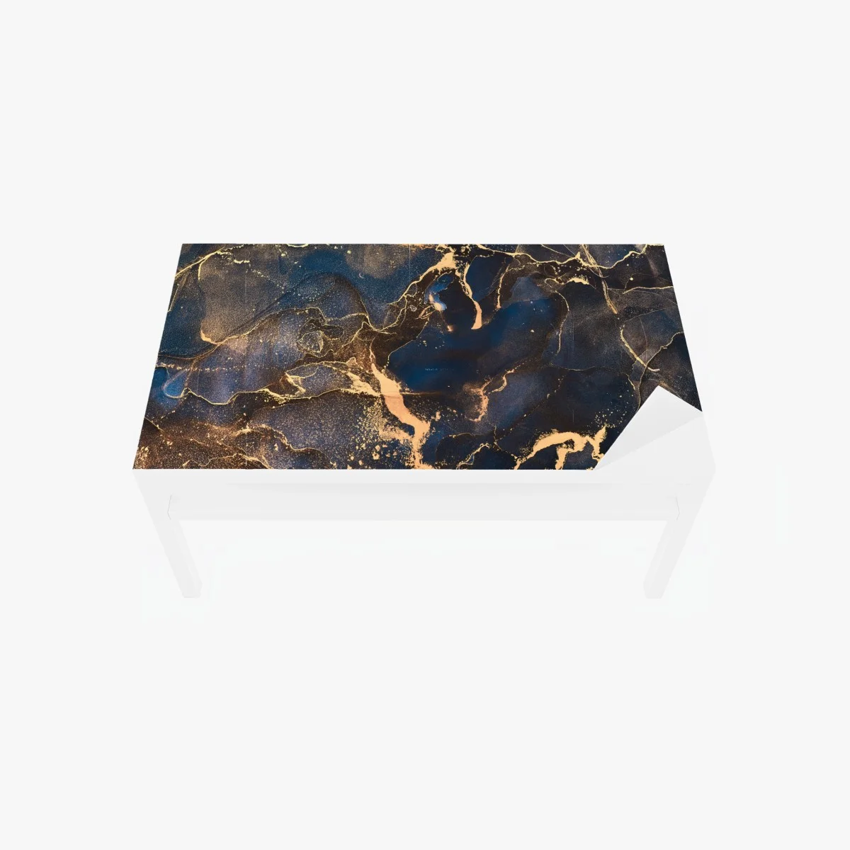 Chapa adhesiva para mesa y escritorio abstracción líquida en tonos marinos y dorados – Pixers® Chapa adhesiva para mesa y escritorio abstracción líquida en tonos marinos y dorados – Pixers®