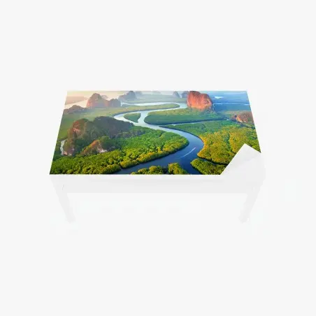 Chapa adhesiva para mesa y escritorio amanecer sobre Phang Nga, Tailandia – Pixers®