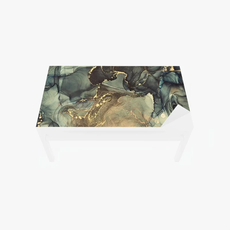 Chapa adhesiva para mesa y escritorio susurros dorados en tinta alcohol