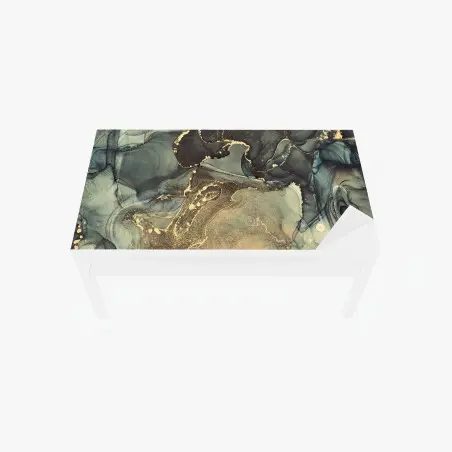 Chapa adhesiva para mesa y escritorio susurros dorados en tinta alcohol – Pixers®