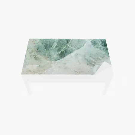 Chapa adhesiva para mesa y escritorio mármol verde - elegancia natural para paredes – Pixers®