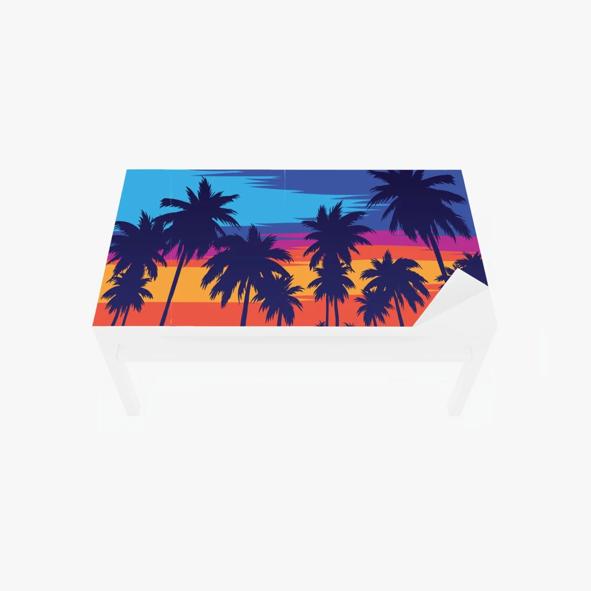 Chapa adhesiva para mesa y escritorio atardecer tropical en silueta de palmeras – Pixers® Chapa adhesiva para mesa y escritorio atardecer tropical en silueta de palmeras – Pixers®
