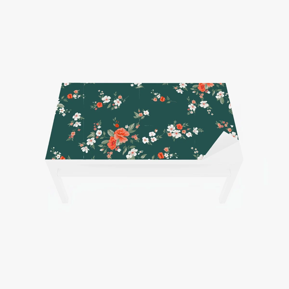 Chapa adhesiva para mesa y escritorio patrón floral elegante en verde oscuro y coral – Pixers® Chapa adhesiva para mesa y escritorio patrón floral elegante en verde oscuro y coral – Pixers®