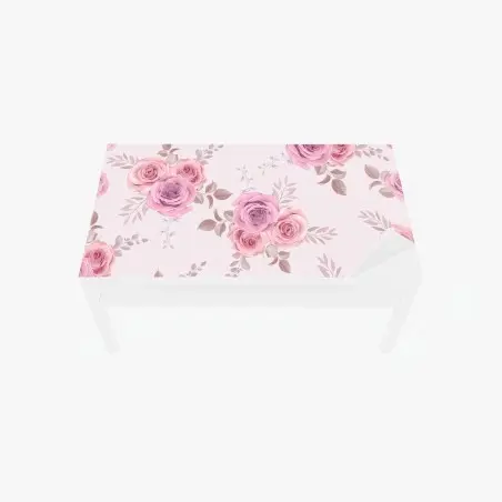 Chapa adhesiva para mesa y escritorio patrón floral de rosas en tonos pastel – Pixers®