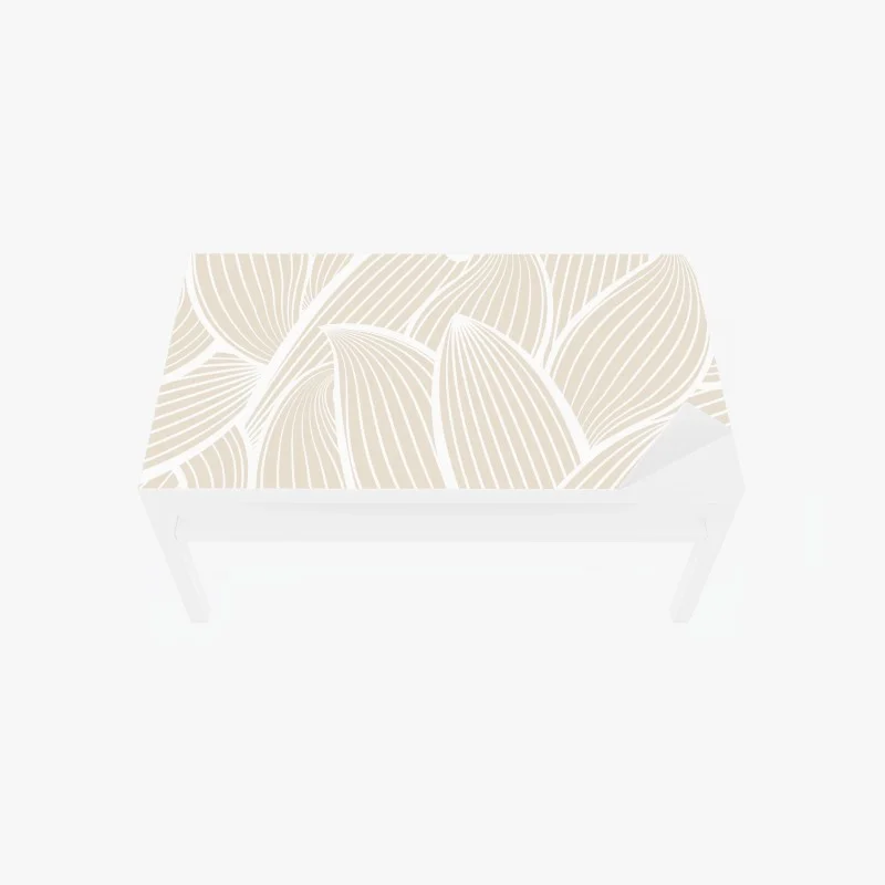 Chapa adhesiva para mesa y escritorio diseño floral minimalista en tonos beige