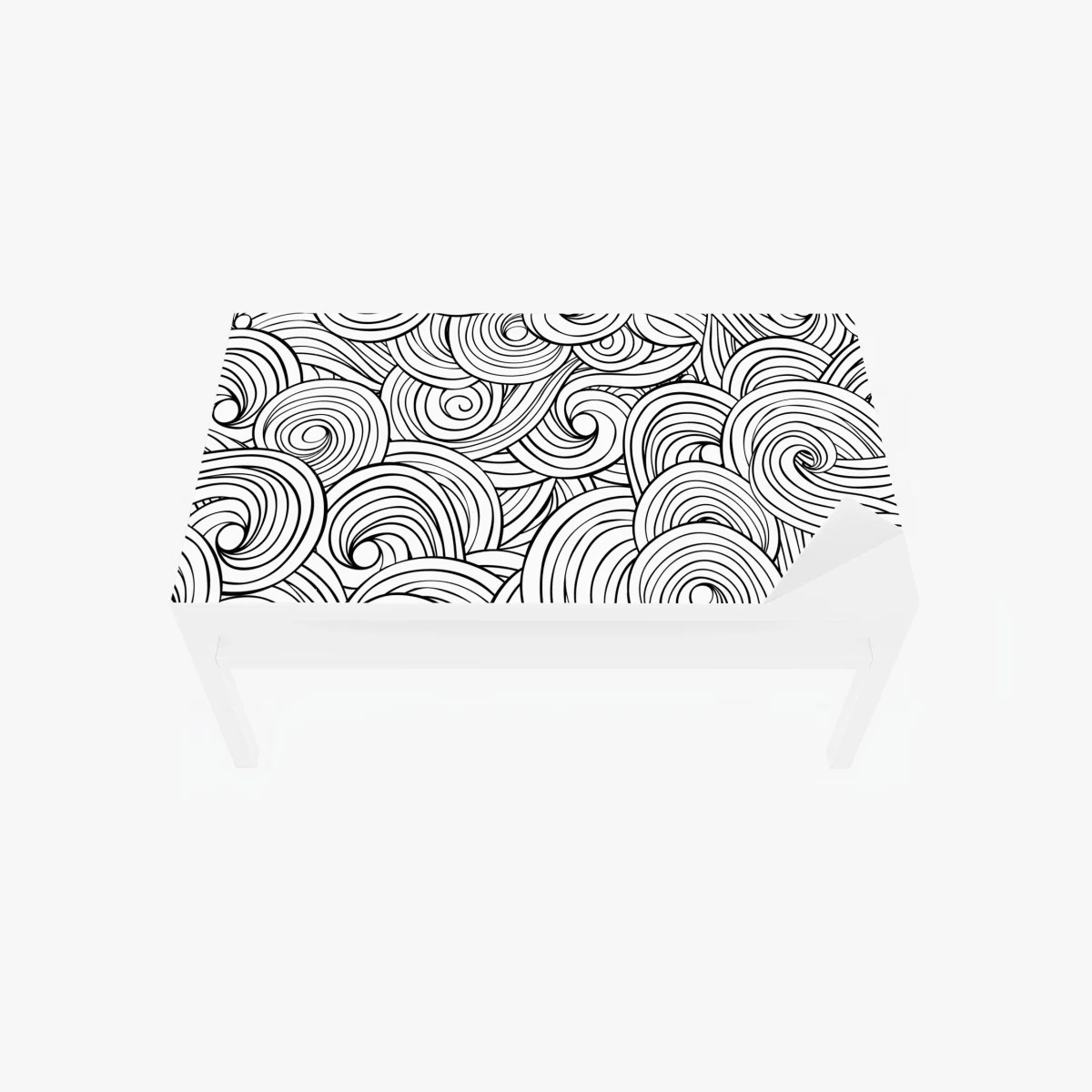 Chapa adhesiva para mesa y escritorio patrón de remolinos en blanco y negro – Pixers® Chapa adhesiva para mesa y escritorio patrón de remolinos en blanco y negro – Pixers®