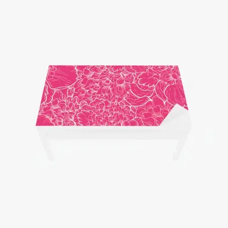 Chapa adhesiva para mesa y escritorio estampado floral rosa vibrante – Pixers®