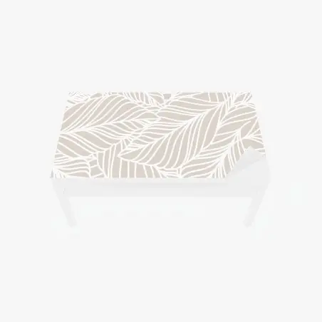 Chapa adhesiva para mesa y escritorio diseño botánico minimalista en tonos beige – Pixers®