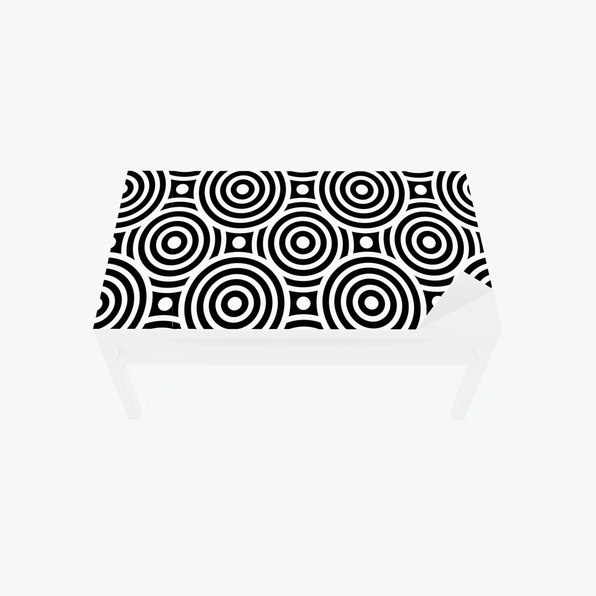 Chapa adhesiva para mesa y escritorio patrón óptico de círculos concéntricos en blanco y negro – Pixers® Chapa adhesiva para mesa y escritorio patrón óptico de círculos concéntricos en blanco y negro – Pixers®