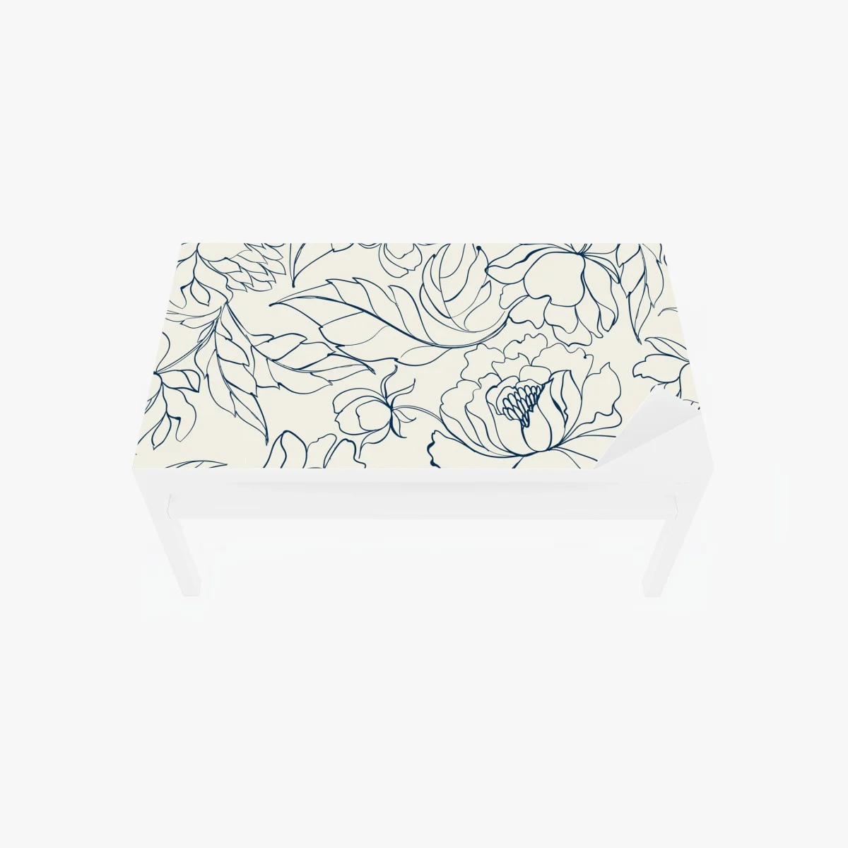 Chapa adhesiva para mesa y escritorio motivo floral en líneas azul marino sobre fondo crema – Pixers® Chapa adhesiva para mesa y escritorio motivo floral en líneas azul marino sobre fondo crema – Pixers®