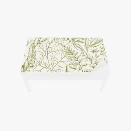 Chapa adhesiva para mesa y escritorio patrón botánico de hojas y helechos – Pixers®