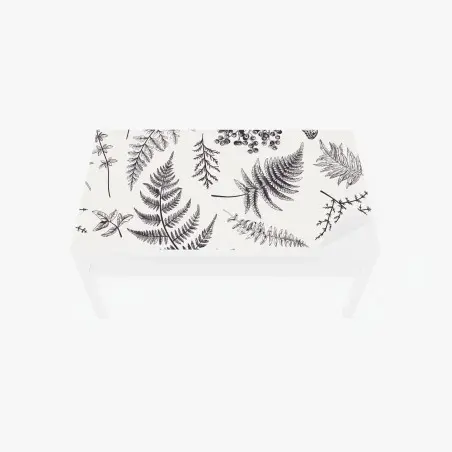 Chapa adhesiva para mesa y escritorio patrón botánico vintage en blanco y negro – Pixers®