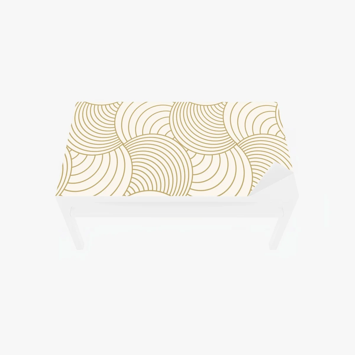 Chapa adhesiva para mesa y escritorio patrón geométrico de círculos dorados sobre fondo crema – Pixers® Chapa adhesiva para mesa y escritorio patrón geométrico de círculos dorados sobre fondo crema – Pixers®