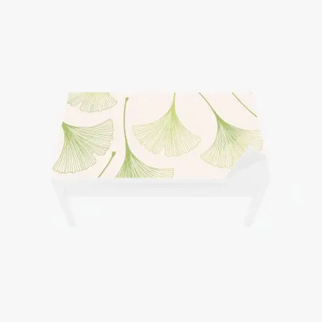 Chapa adhesiva para mesa y escritorio patrón botánico de hojas de ginkgo – Pixers®