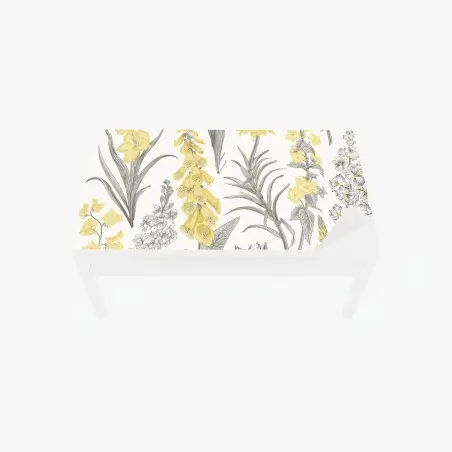 Chapa adhesiva para mesa y escritorio jardín botánico en tonos amarillos – Pixers®