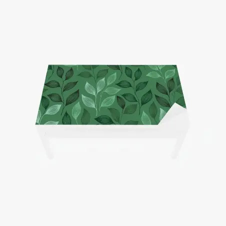 Chapa adhesiva para mesa y escritorio diseño botánico de hojas verdes – Pixers®