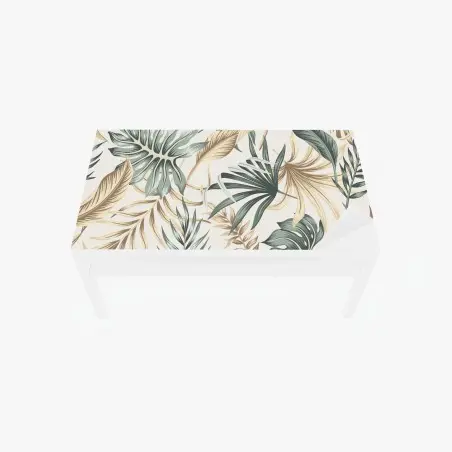 Chapa adhesiva para mesa y escritorio estampado botánico tropical en tonos tierra – Pixers®