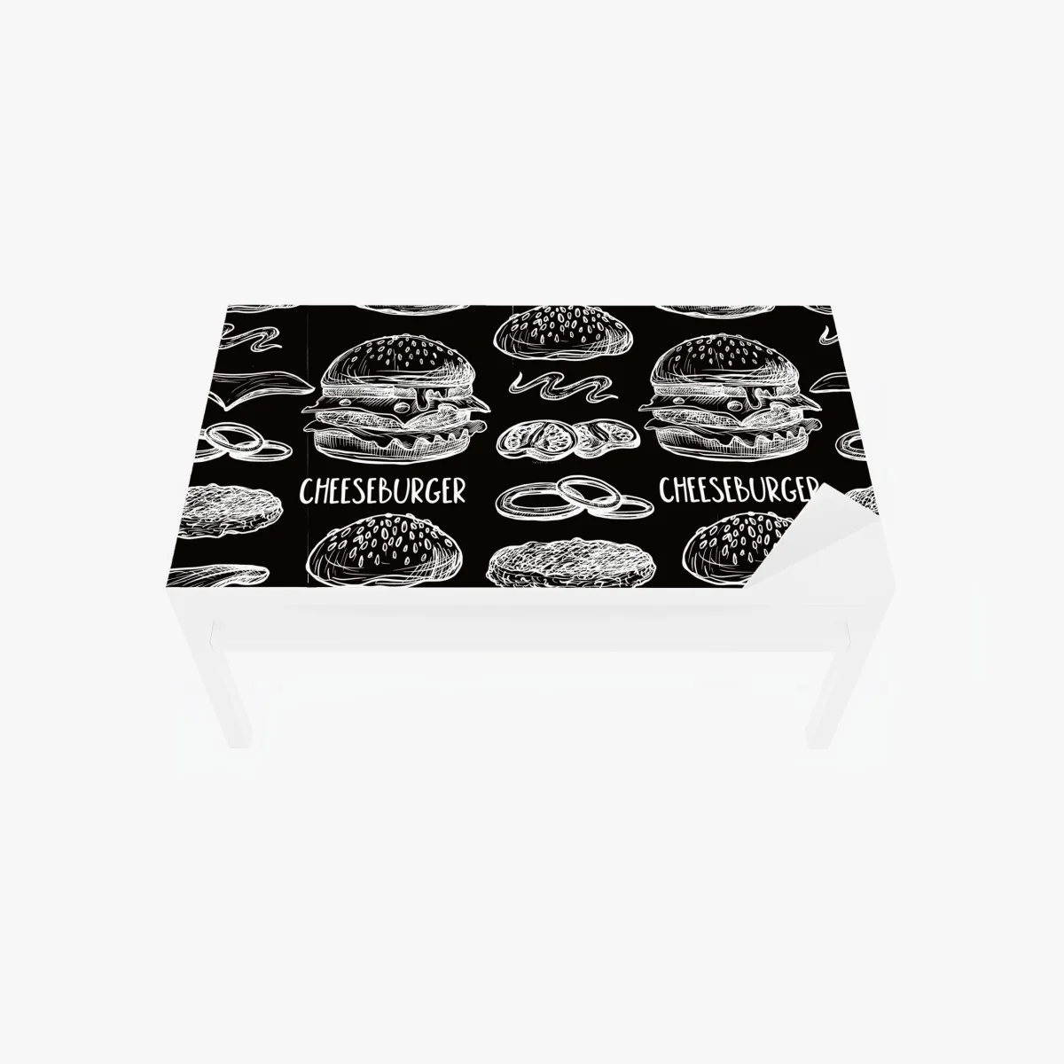 Chapa adhesiva para mesa y escritorio patrón de hamburguesas estilo pizarra – Pixers® Chapa adhesiva para mesa y escritorio patrón de hamburguesas estilo pizarra – Pixers®