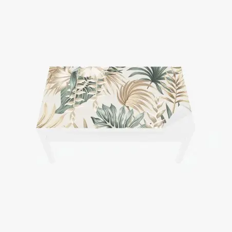 Chapa adhesiva para mesa y escritorio diseño botánico tropical en tonos neutros – Pixers®