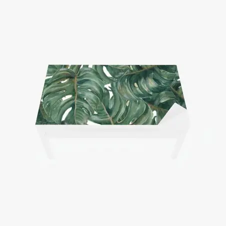Chapa adhesiva para mesa y escritorio follaje tropical de hojas de monstera – Pixers®