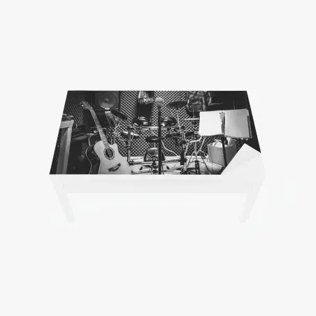 Chapa adhesiva para mesa y escritorio atmósfera del estudio musical – Pixers®
