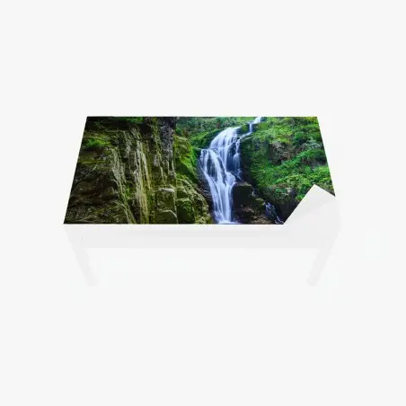 Chapa adhesiva para mesa y escritorio cascada Kamienczyk en Parque Nacional Karkonosze, Polonia – Pixers®