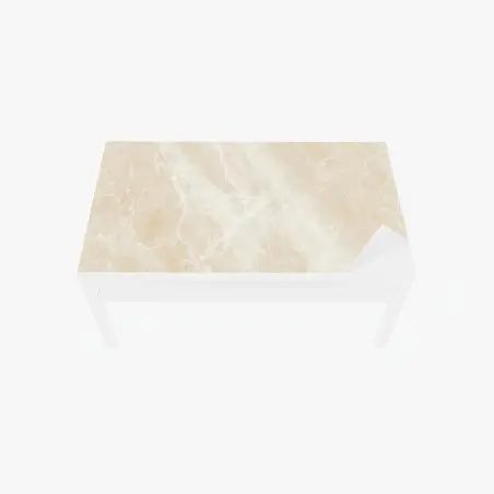 Chapa adhesiva para mesa y escritorio mármol crema con vetas sutiles – Pixers®