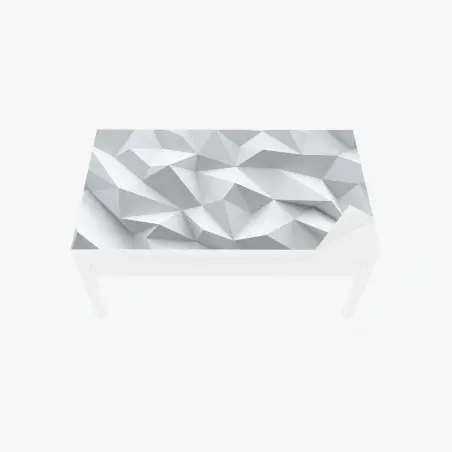 Chapa adhesiva para mesa y escritorio arte geométrico en tonos blancos y grises – Pixers®