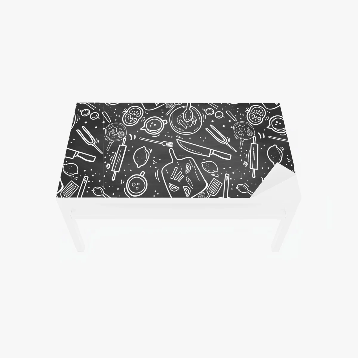 Chapa adhesiva para mesa y escritorio patrón de utensilios de cocina estilo pizarra – Pixers® Chapa adhesiva para mesa y escritorio patrón de utensilios de cocina estilo pizarra – Pixers®