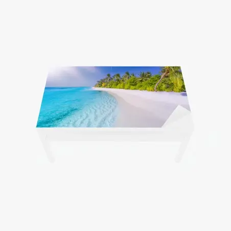 Chapa adhesiva para mesa y escritorio paraíso tropical junto al mar – Pixers®