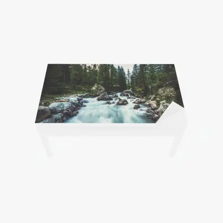 Chapa adhesiva para mesa y escritorio río alpino en Valle Ferret, Italia – Pixers®