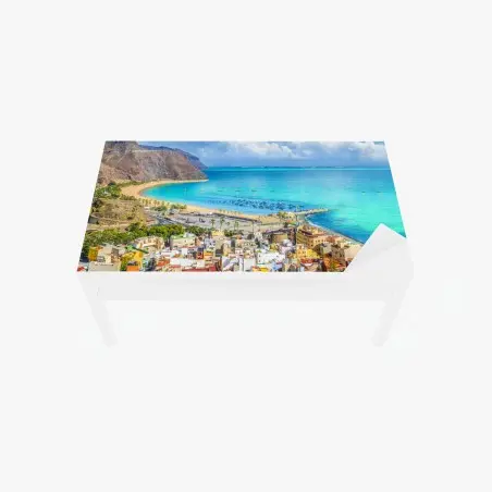 Chapa adhesiva para mesa y escritorio brisa costera en Las Teresitas, Tenerife – Pixers®