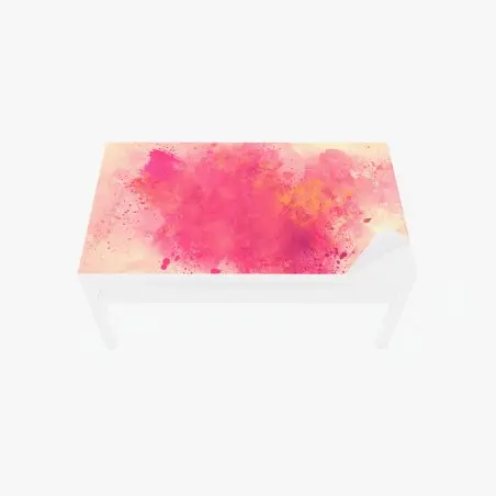 Chapa adhesiva para mesa y escritorio explosión abstracta en rosa y dorado – Pixers®