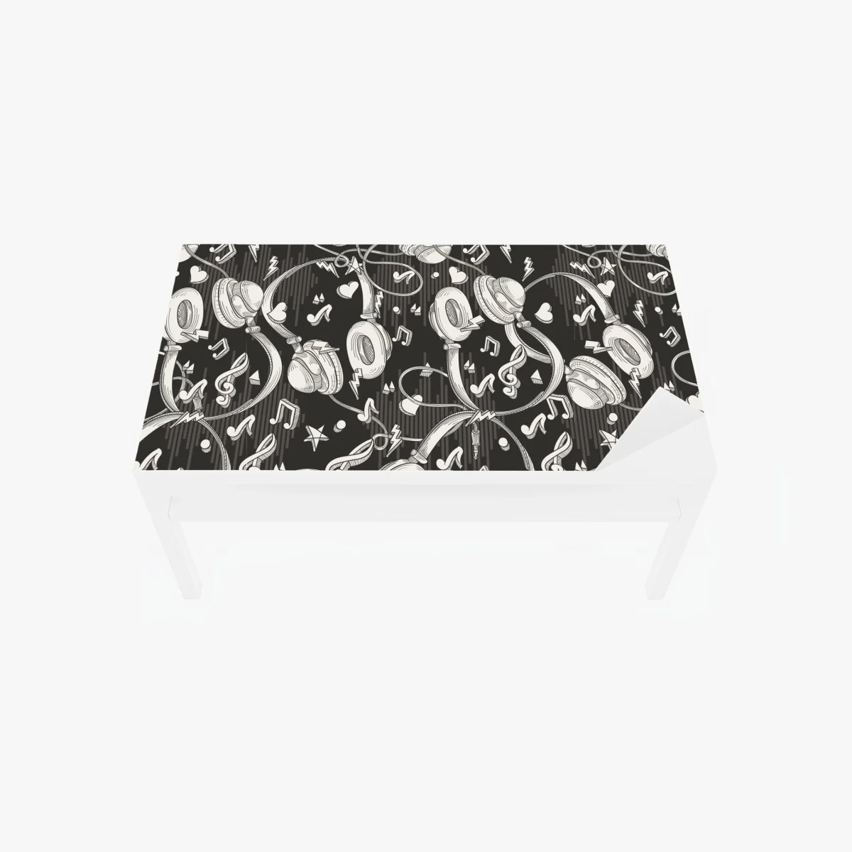 Chapa adhesiva para mesa y escritorio patrón de auriculares y notas musicales – Pixers® Chapa adhesiva para mesa y escritorio patrón de auriculares y notas musicales – Pixers®