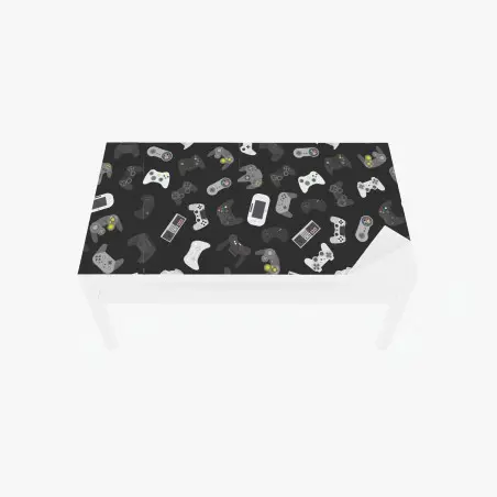 Chapa adhesiva para mesa y escritorio patrón de mandos de videojuegos – Pixers®