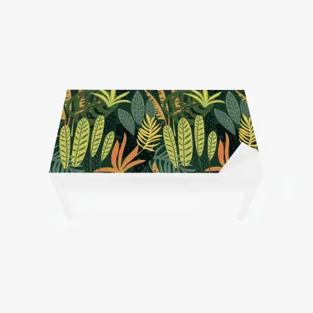 Chapa adhesiva para mesa y escritorio jardín tropical exuberante – Pixers®