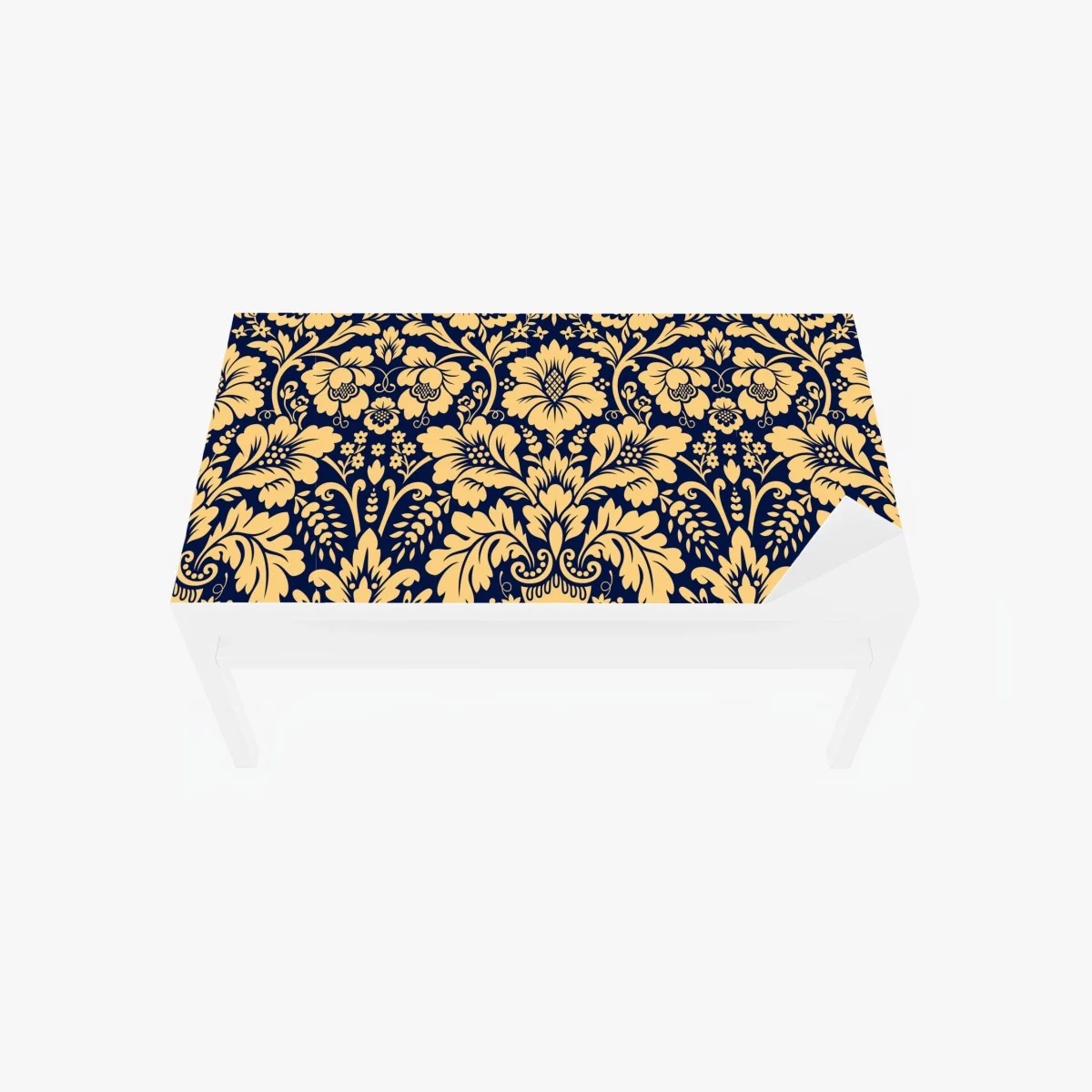 Chapa adhesiva para mesa y escritorio damasco floral elegante en azul marino y dorado – Pixers® Chapa adhesiva para mesa y escritorio damasco floral elegante en azul marino y dorado – Pixers®