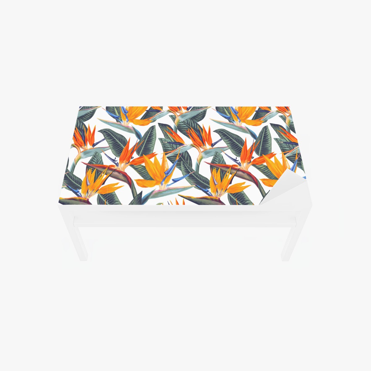 Chapa adhesiva para mesa y escritorio composición tropical de aves del paraíso – Pixers®