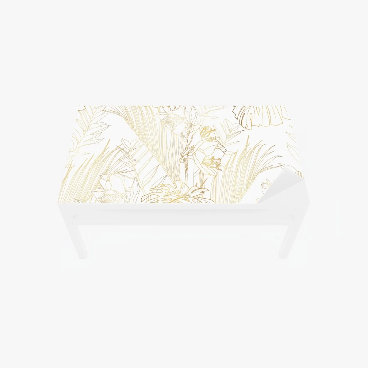 Chapa adhesiva para mesa y escritorio patrón botánico dorado sobre fondo blanco – Pixers® Chapa adhesiva para mesa y escritorio patrón botánico dorado sobre fondo blanco – Pixers®