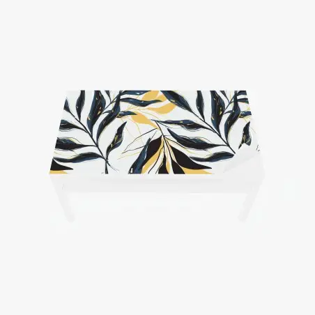 Chapa adhesiva para mesa y escritorio motivo botánico elegante en tonos marinos – Pixers®