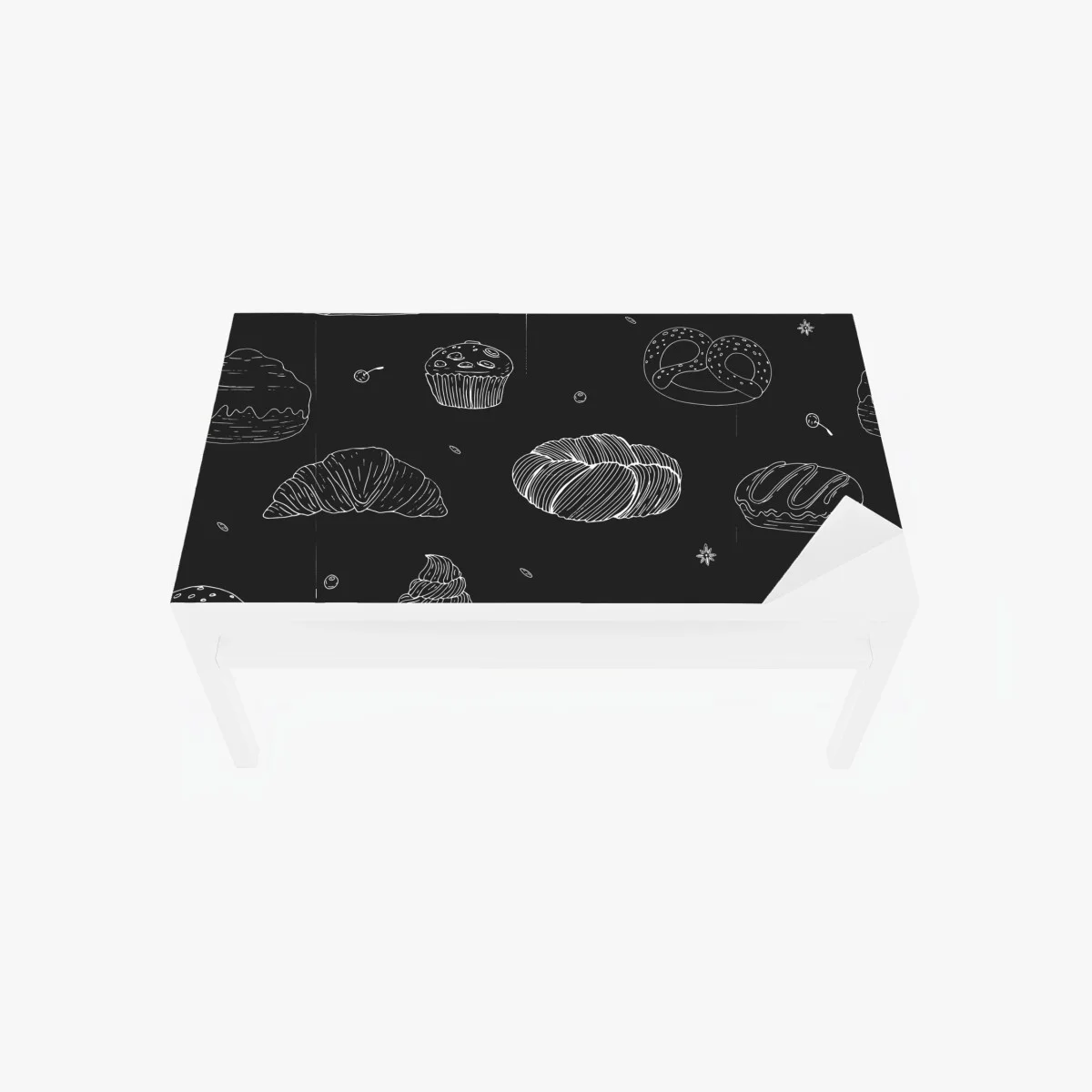 Chapa adhesiva para mesa y escritorio patrón de panadería en blanco y negro – Pixers® Chapa adhesiva para mesa y escritorio patrón de panadería en blanco y negro – Pixers®