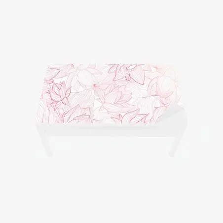 Chapa adhesiva para mesa y escritorio patrón floral delicado en tonos rosa – Pixers®