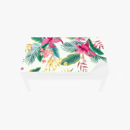 Chapa adhesiva para mesa y escritorio jardín tropical en colores vibrantes – Pixers®