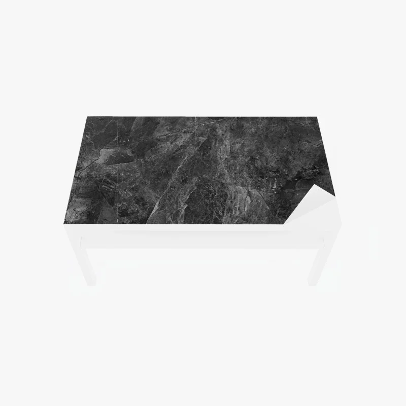 Chapa adhesiva para mesa y escritorio textura de mármol oscuro con vetas